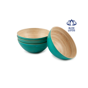 Meilleures ventes - Bol à rouler en bambou naturel fait à la main - Bol de service durable pour fruits, collations et pain - Product Image 1