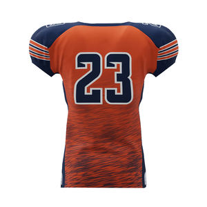 OEM Service Customizable 100% Polyester Breathable Printed Stitched Pullover Short Sleeve American Football Jersey for Adults - Product Image 2