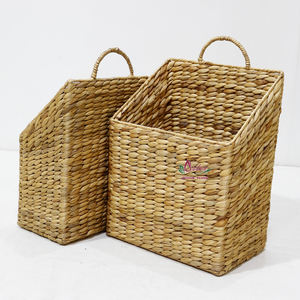 Artex Dong Thap Factory Natural Crafts Magazine Display Racks Handmade Seagrass <b>Storage</b> Holder <b>Book</b> Rack Stand - Product Image 6