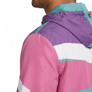 Chaqueta Cortavientos Ligera de Invierno para Hombre, Transpirable, Resistente al Agua, con Capucha, 100% Poliéster, Cómoda para Viajar - Product Image 3