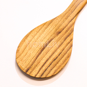 Cuchara de Arroz de Madera de Teca Natural, Segura para Alimentos, Sin Pintura ni Barniz, Halal, Personalizable para Cocina - Product Image 2