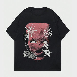 Camisetas de Hombre al por Mayor 2026, Camisetas de Manga Corta con Cuello Redondo y Hombros Caídos de Alta Calidad para Hombre, con Serigrafía - Product Image 1