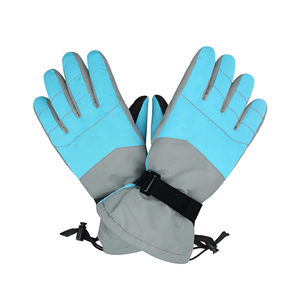 Guantes de Esquí de Cuero Vacuno Cálidos y Resistentes al Frío, Térmicos, Impermeables, con Cierre de Velcro, Unisex - Product Image 6