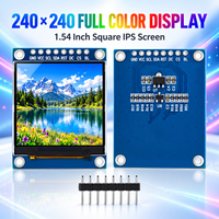 Module d'affichage LCD TFT 1,54 pouce ST7789 240x240 Écran carré couleur Interface SPI 4 fils 3V 5V pour électronique DIY