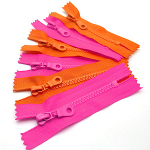 <b>Zipper</b> Multiple Sizes Customized Color Open Close End Plastic <b>Zipper</b> for Garment Sewing Accessories - Product Image 5
