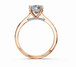 Anillo de Diamantes Clásico en Oro de 9kt, 14kt y 18kt, Banda Hecha a Mano por Diseñadores, Opciones en Oro Amarillo, Rosa y Blanco, Joyería de Aniversario - Product Image 4