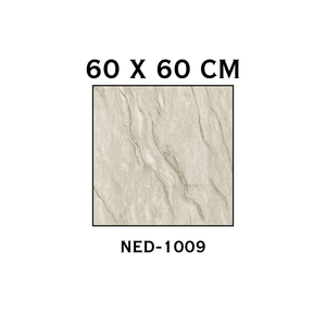 กระเบื้องปูพื้นพอร์ซเลนแบบมันเงา ขนาด 60x60 ซม. ลายหิน รุ่น NED-1009 สำหรับใช้ภายใน - Product Image 1