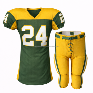 Camiseta de Fútbol Americano Sublimada de Secado Rápido, Transpirable, con Nombre y Número Personalizados, Tela de Sarga, OEM - Product Image 2