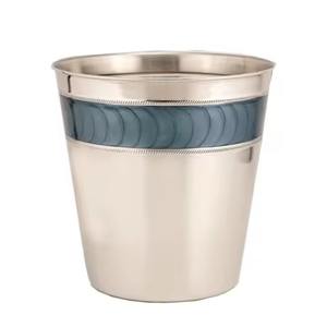 Cubo de Basura Metálico con Acabado Vintage para Sala de Estar, Realza la Decoración Clásica del Hogar - Product Image 6