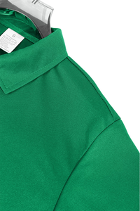 Custom Printed Green Men's Breathable Cotton Polo Shirt Custom Brand Work Fashion Uniform Silk Screen Printing ODM Service - Product Image 4