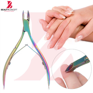 Coupe-cuticules et coupe-ongles professionnels en acier inoxydable avec double ressort, pointe <span class=keywords><strong>de</strong></span> précision tranchante, poignée ergonomique et résistant à la rouille - Product Image 6