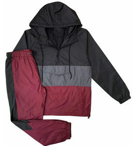 Custom Made Two Piece Windbreaker Shorts Set for Men Lightweight Quick Dry Sports Outdoor <b>Tracksuit</b> - Product Image 1