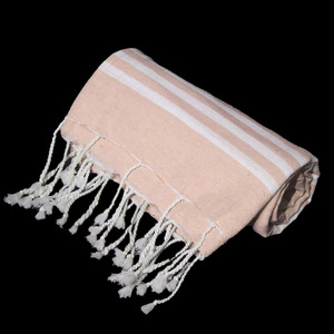 Fournisseur indien de serviettes de plage Fouta en coton 100% OEM, à rayures teintes, avec logo personnalisé, haute absorption d'eau, en vente. - Product Image 3