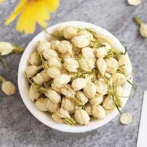 Fleurs de jasmin séchées de qualité supérieure, 100% naturelles, parfumées, fleurs entières pour thé floral, produits botaniques et vente en gros - Product Image 4