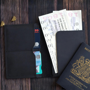 Luxury Leather Passport <b>Wallet</b> Travel <b>Document</b> Organizer Protection Multiple Card Pockets Custom Logo Wholesale OEM for sale - Product Image 5