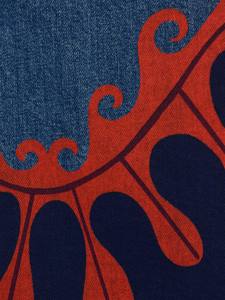 Vaqueros holgados de mezclilla con dobladillo estampado para mujer, pantalón de mezclilla cómodo y de alta calidad, estilo urbano y elegante para mujer - Product Image 3