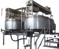 Projet clé en main complet d'une petite usine de fabrication de fromage/ligne de production de fromage, sac en acier inoxydable blanc, pièce brute, fromage frais