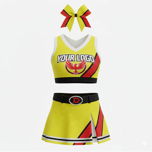 Meilleures ventes : Uniformes de cheerleading personnalisés pour jeunes et femmes, prix usine, pour la compétition, avec design sur mesure - Product Image 3
