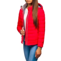 Blouson matelassé respirant à capuche pour femme 2022, en tissu brodé, design matelassé, séchage rapide, couleurs personnalisables, lettres