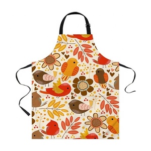 Grembiuli di lino personalizzabili Unisex Graffiti uccelli negozio di fiori ricamato grazioso parrucchiere <span class=keywords><strong>cucina</strong></span> pettorale lavabile abito <span class=keywords><strong>da</strong></span> <span class=keywords><strong>cucina</strong></span> - Product Image 1