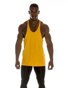 Camiseta sin mangas deportiva para hombre - Camiseta de algodón con corte recto o curvo en la parte inferior - Product Image 3