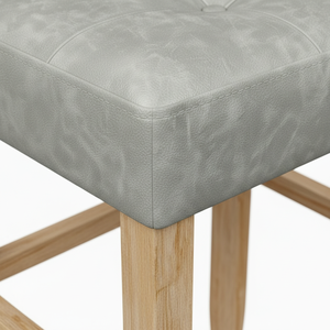 Taburete de Bar, Taburete de Cocina, Taburete de Bar Moderno Tapizado en Cuero PU sin Respaldo - Product Image 5