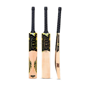 Batte de cricket ZAP Alpha taille 6 en bois de saule du Cachemire avec poignées personnalisées Modèle ZAPS-BT27 Fabriqué dans l'Uttar Pradesh - Product Image 1
