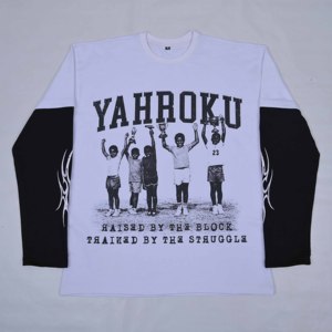 เสื้อยืดคอกลมแขนยาวคู่ คุณภาพสูง ทรงปกติสำหรับผู้ชาย ผ้าฝ้าย 100% สตรีทแวร์ สกรีนโลโก้ได้ เป็นมิตรกับสิ่งแวดล้อม - Product Image 3