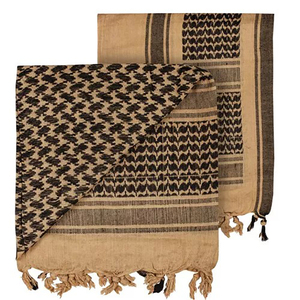 ผ้าพันคอเชมากห์ ขนาด 110x110 ซม. ผ้าฝ้าย 100% สำหรับกิจกรรมกลางแจ้ง ผ้าพันคอแบบอาหรับ มีพู่ห้อย ใช้ได้ทั้งผู้ชายและผู้หญิง ผ้าพันคอแบบแบนดานา ผ้าพันคอแบบยุทธวิธี - Product Image 3