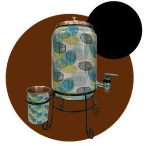 Elegante Barril de Agua de Cobre con Soporte y Grifo, Dispensador de Bebidas para Eventos de Catering y Mesa de Comedor - Product Image 3