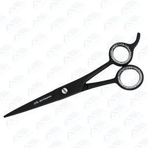 Ciseaux de coiffeur professionnels 6.5 pouces ciseaux de coupe de cheveux noirs ciseaux de coiffeur de Salon japonais en acier inoxydable noir - Product Image 2