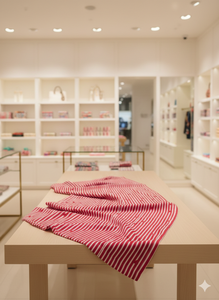 Le Souvenirs Tissu en coton peigné léger, absorbant l'humidité, respirant, biologique, écologique, imprimé couleur Cœur Magnifique - Product Image 4