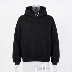 Sweat à capuche de luxe 500 GSM pour homme, coupe ample personnalisée, épaules tombantes, sweat-shirt vierge en molleton de coton épais de haute qualité - Product Image 6