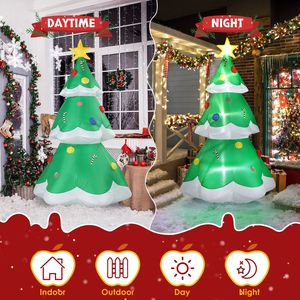 Albero di Natale Gonfiabile in PVC da 2,1 m con Luci LED per Decorazioni da Giardino - Product Image 5
