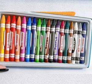 Private Label 18pcs Non Toxic Silky <b>Crayons</b> Customized Quality Multicolor <b>Wax</b> Lumber <b>Crayon</b> Set Mass Production Bulk - Product Image 6