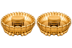 Accessoires de luxe pour la cérémonie Haldi pour les mariages d'Inde du Sud, Urli idéal pour la cérémonie Haldi avant le mariage pour les événements tamiliens, Californie - Product Image 2