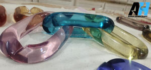 Customized Modern Acrylic Chain Wall Accents Handmade Modern <b>Ornamental</b> Resin Hanging for Home Decor Diwali Festival Ready - Product Image 6