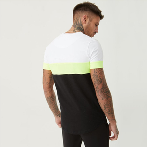 Meilleur Prix T-shirts Décontractés pour Hommes Taille Adulte Service OEM Manches Courtes Couleur Personnalisée Impression par Décoloration Coton/Vitesses de Fibres de Bambou - Product Image 3