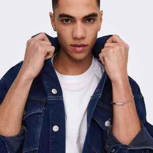 2026 Men Fashion Cool Denim Jacket with Hoodie 100% Cotton for Spring Autumn and Winter Streetwear Denim Jacket - Product Image 6