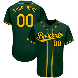 Professional Custom Baseball Jersey Unisex Polyester/Cotton Breathable Moisture-Wicking Team Sportswear OEM Factory Adults - Product Image 4