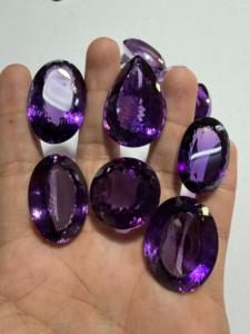 Piedras Preciosas Sueltas de Amatista Natural, Grado AAA, 14 mm, Color Morado, Formas Mixtas, Facetadas, Ovaladas, Corte Pera, para Joyería - Product Image 5