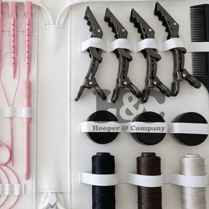 Top Sale <b>Pink</b> And Black Hair Extension <b>Tools</b> <b>Kit</b> Stainless Steel Micro Beads Tape-in Hair Extensions <b>Tools</b> Clip Scissors Comb - Product Image 3