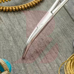 Instrumentos Quirúrgicos Manuales Reutilizables de Primera Calidad, Pinzas Hemostáticas Curvas, Pinzas de Bloqueo de Acero Inoxidable Kelly Hospital - Product Image 6