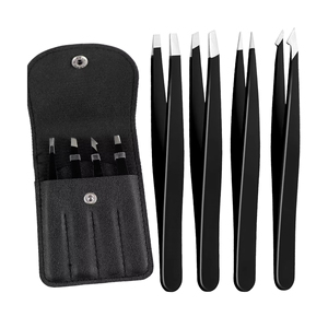 Pinzas de Acero Inoxidable para Extensión de Pestañas, Agarre de Diamante, Herramienta Profesional de Belleza, Ligeras, Más Vendidas - Product Image 1