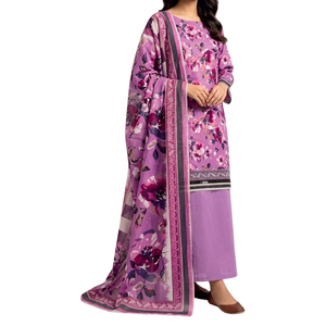 Robe pakistanaise pour femmes, qualité supérieure, non cousue, en tissu lawn, à vendre. Nouvelle arrivée, design traditionnel, ensemble shalwar kameez. - Product Image 3