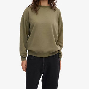 Sudadera de Cuello Redondo para Mujer, Calidad Premium, 100% Algodón/Fibra de Bambú, Transpirable, Felpa Otoñal, Personalizable - Product Image 1