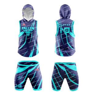 เสื้อฟุตบอลแบบมีฮู้ด 7v7 แบบกำหนดเองได้ พร้อมลายพิมพ์แบบ Sublimated เต็มตัว ชุดทีมชายหญิง ระบายอากาศได้ดี น้ำหนักเบา ซับเหงื่อ - Product Image 1