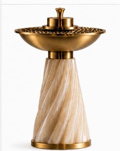 Quemador de Incienso de Metal Dorado de Lujo, Quemador de Bakhoor, Porta Incienso de Oud, Quemador de Fragancias Árabes, Decoración para el Hogar, Vestíbulo de Hotel - Product Image 2