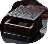Boîte à bague ovale en bois de noyer, faite à la main, gravée, étui à bijoux pour demande en mariage, cadeau, boîte ronde en bois de haute qualité, boîte à gâteau jetable