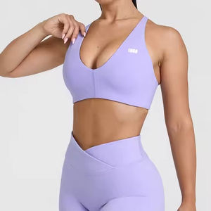 Soutien-gorge de sport pour femme le plus vendu - Nouvelle collection, design personnalisé, confort optimal, séchage rapide, maintien moyen, bretelles croisées - Product Image 2